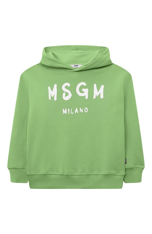 

Хлопковое худи MSGM kids, Зелёный