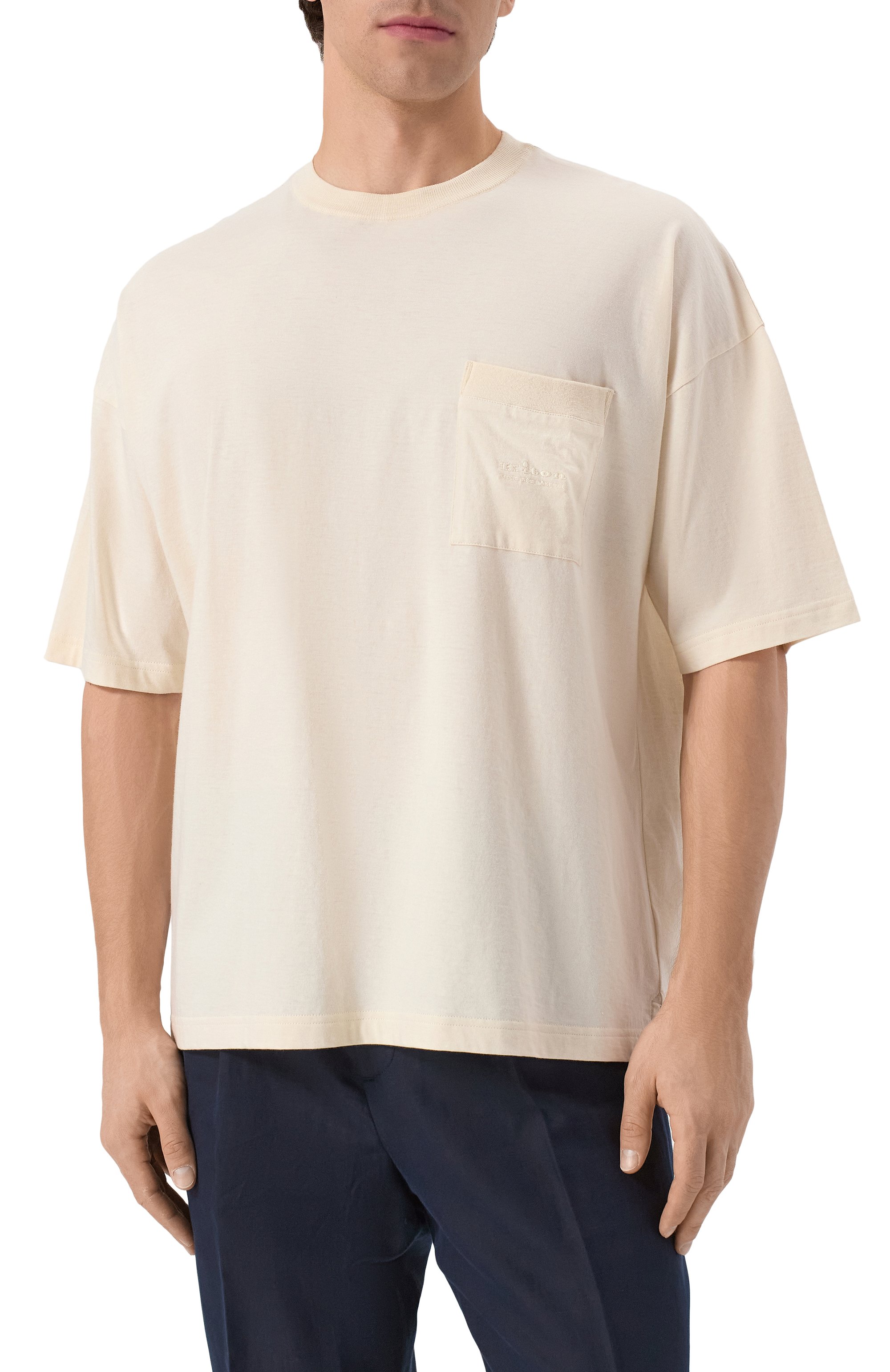 Футболка из хлопка и шелка KITON, арт. UMM062908, фото 3