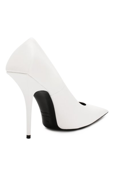 Кожаные туфли square knife BALENCIAGA белого цвета по цене 79950 руб., арт. 562879/WAWN0, фото 4 Кожаные туфли square knife BALENCIAGA, арт. 562879/WAWN0, фото 4