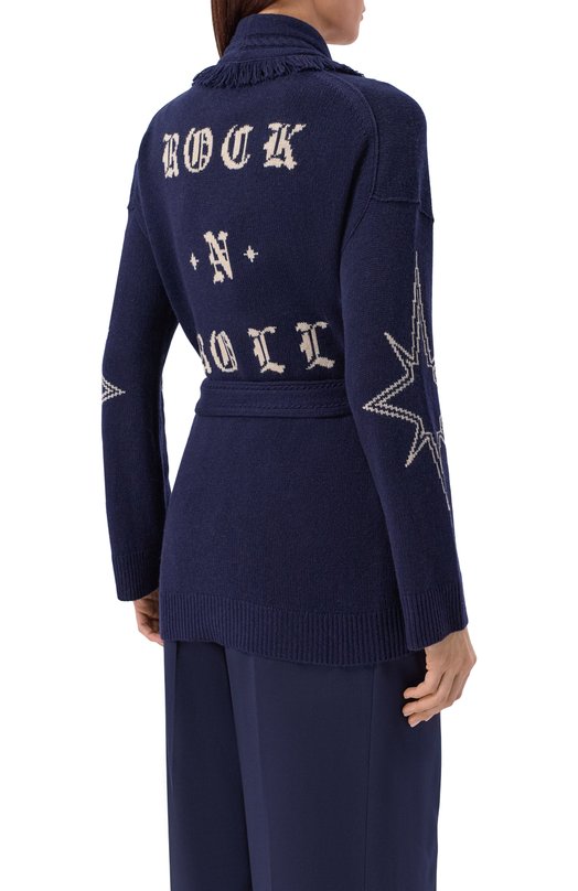 Кардиган из шерсти и кашемира Zadig and Voltaire KWC001537 Синий  KWC001537 Фото 4