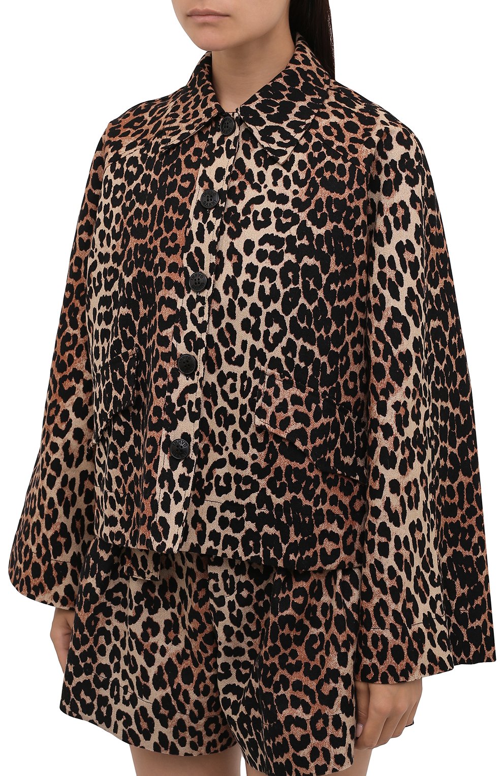 Жакет изо льна и хлопка GANNI, арт. F5956, фото 3