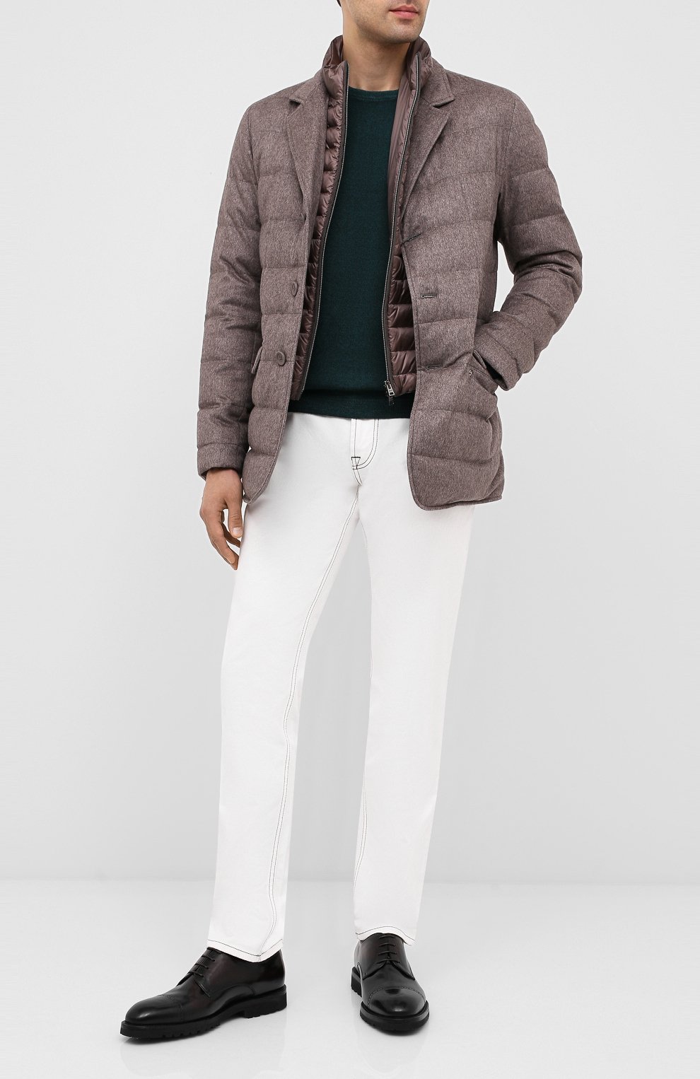 Шерстяной джемпер ANDREA CAMPAGNA зеленого цвета по цене 31000 руб., арт. 55167/22792, фото 2 Шерстяной джемпер ANDREA CAMPAGNA, арт. 55167/22792, фото 2