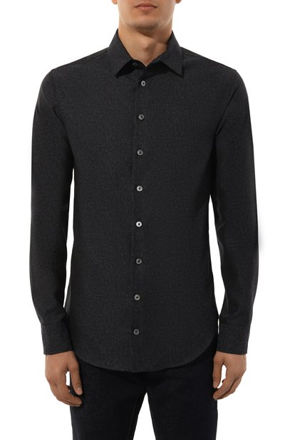 Рубашка из шерсти и вискозы GIORGIO ARMANI, арт. GM000303/AF12013, фото 3