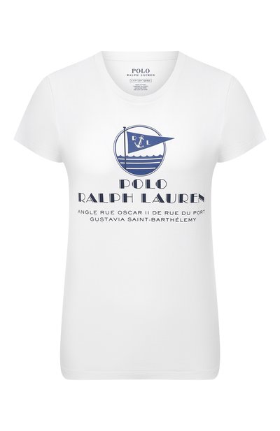 Женская хлопковая футболка POLO RALPH LAUREN, арт. 211827901