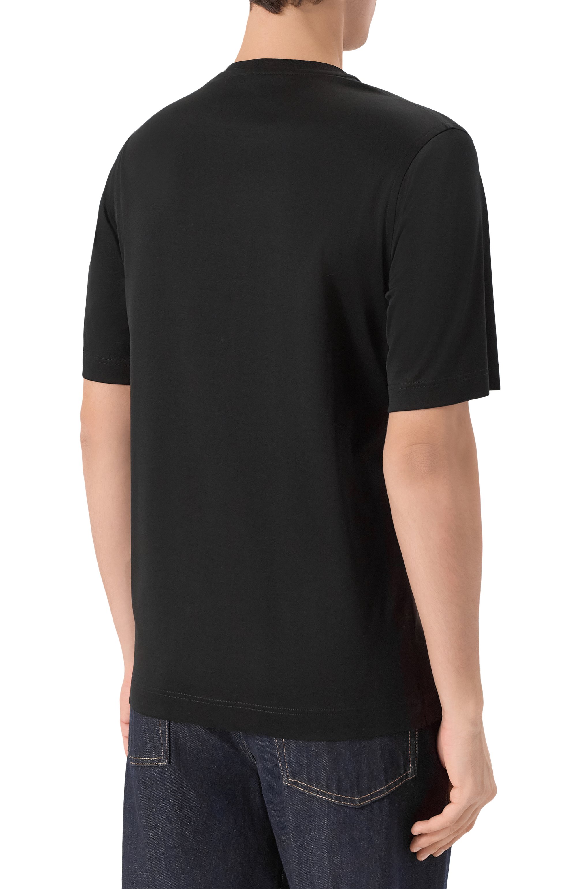 Хлопковая футболка ZILLI, арт. TSR02AM0100VZLE00, фото 4