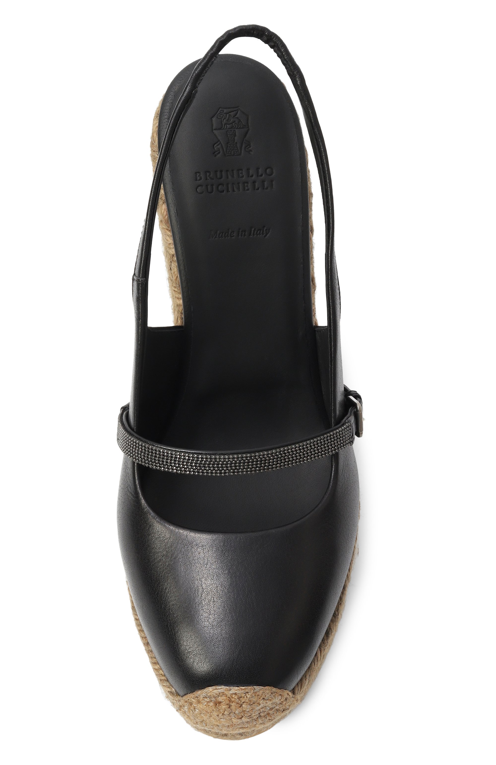 Кожаные туфли BRUNELLO CUCINELLI черного цвета по цене 158500 руб., арт. MZSLG2932, фото 6 Кожаные туфли BRUNELLO CUCINELLI, арт. MZSLG2932, фото 6