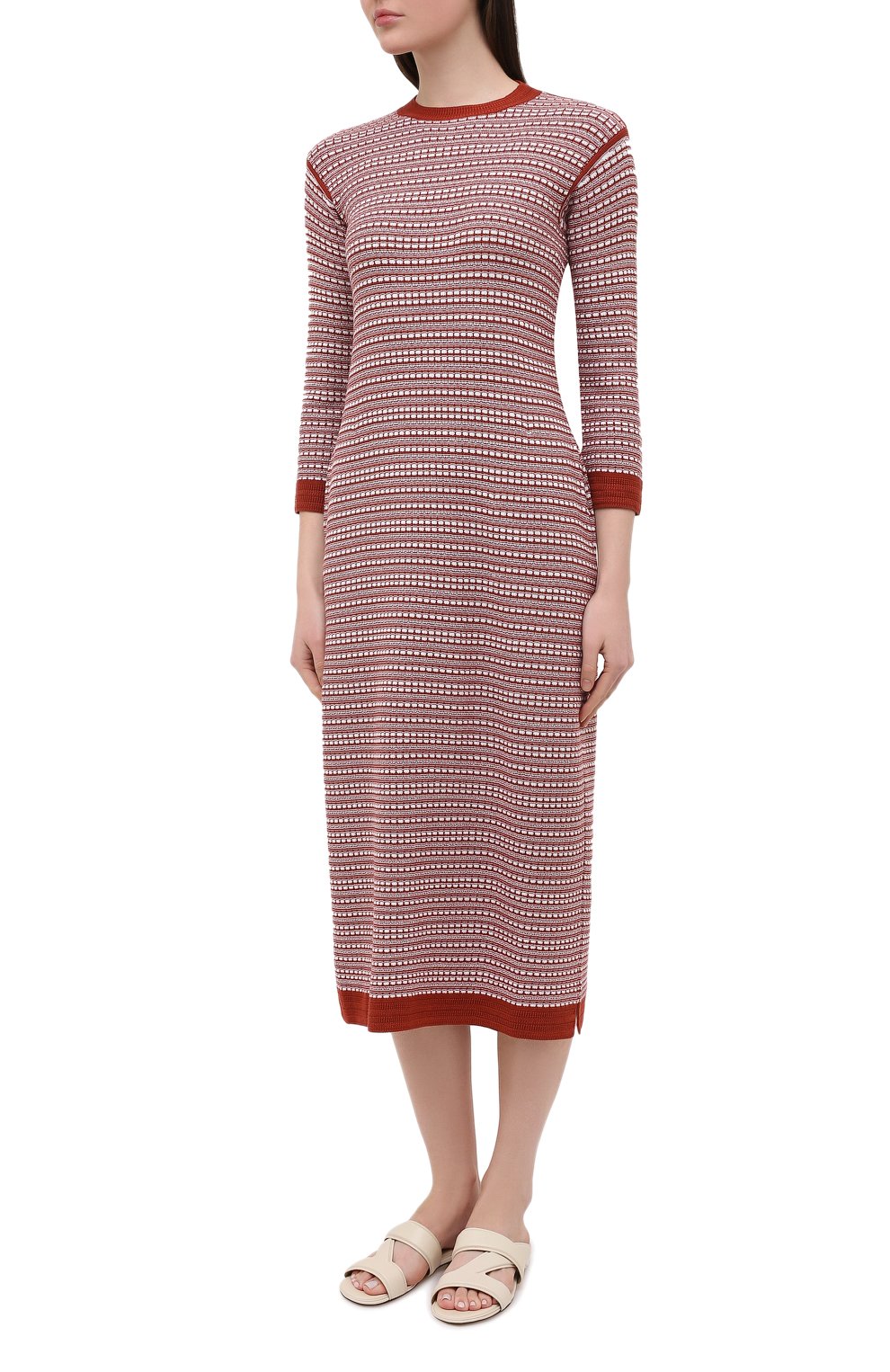 Платье из шелка и хлопка LORO PIANA, арт. FAL5240, фото 3