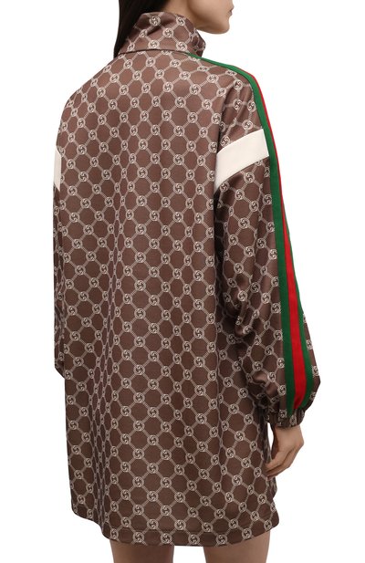 Платье GUCCI коричневого цвета по цене 168500 руб., арт. 678689/XJD1G, фото 4 Платье GUCCI, арт. 678689/XJD1G, фото 4