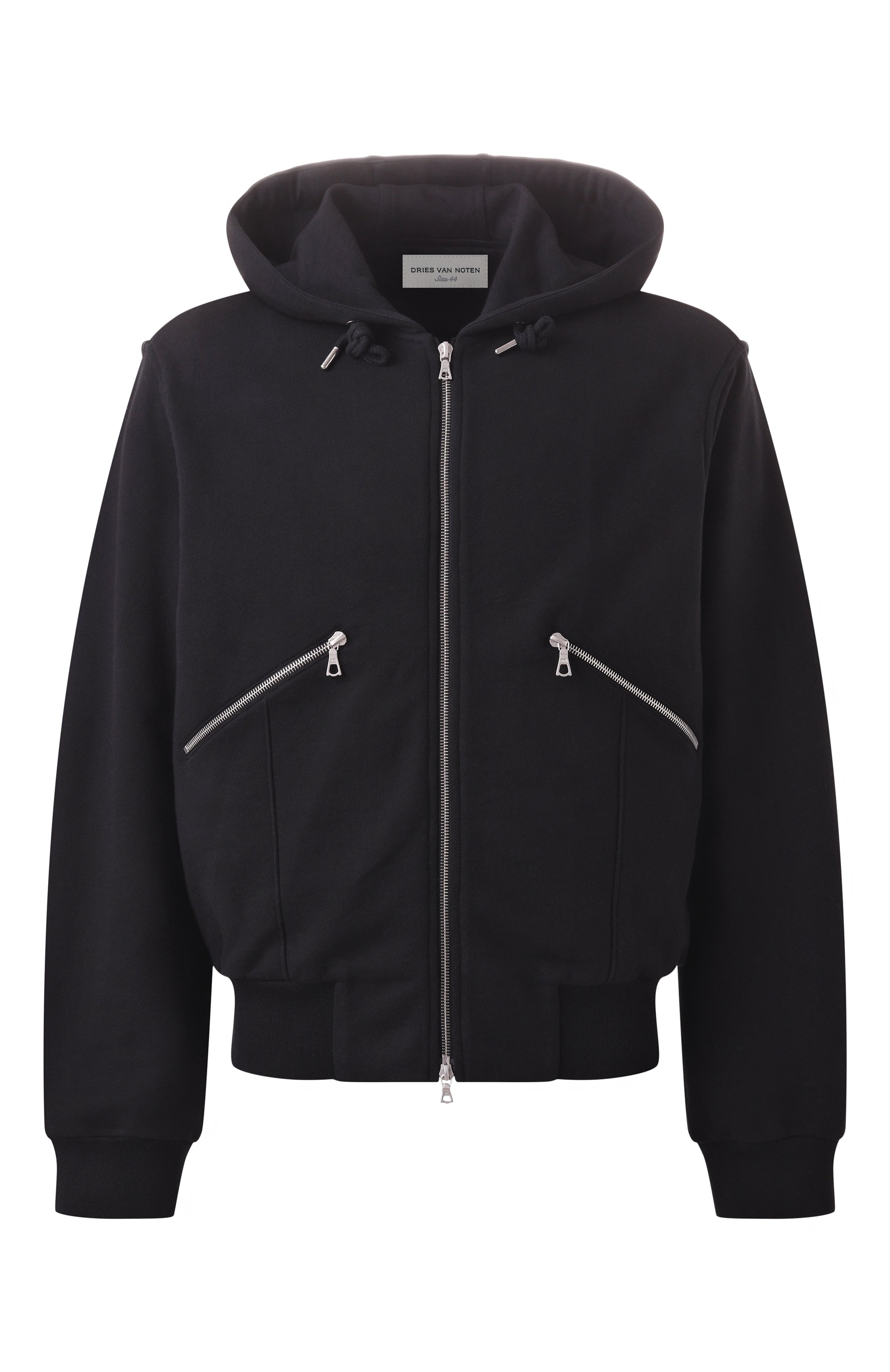 Хлопковая толстовка DRIES VAN NOTEN черного цвета по цене 83050 руб., арт. 251-021161-1610, фото 1 Хлопковая толстовка DRIES VAN NOTEN, арт. 251-021161-1610, фото 1