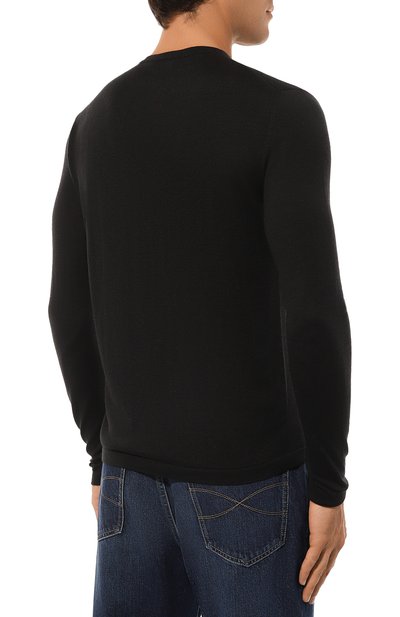 Лонгслив из шерсти и шелка KITON, арт. UMM054304, фото 4