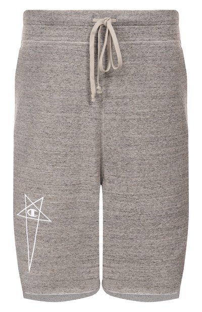 Мужские хлопковые шорты rick owens x champion RICK OWENS, арт. CM01E1687/CHMJ