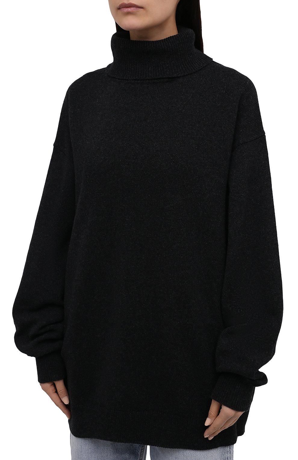 Шерстяной свитер DRIES VAN NOTEN темно-серого цвета по цене 65600 руб., арт. 212-011276-3702, фото 3 Шерстяной свитер DRIES VAN NOTEN, арт. 212-011276-3702, фото 3