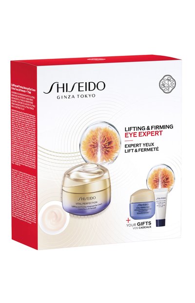 Набор с лифтинг-кремом для кожи вокруг глаз vital perfection (2x15+5ml) SHISEIDO бесцветного цвета по цене 11950 руб., арт. SE4306SH, фото 3 Набор с лифтинг-кремом для кожи вокруг глаз vital perfection (2x15+5ml) SHISEIDO, арт. SE4306SH, фото 3