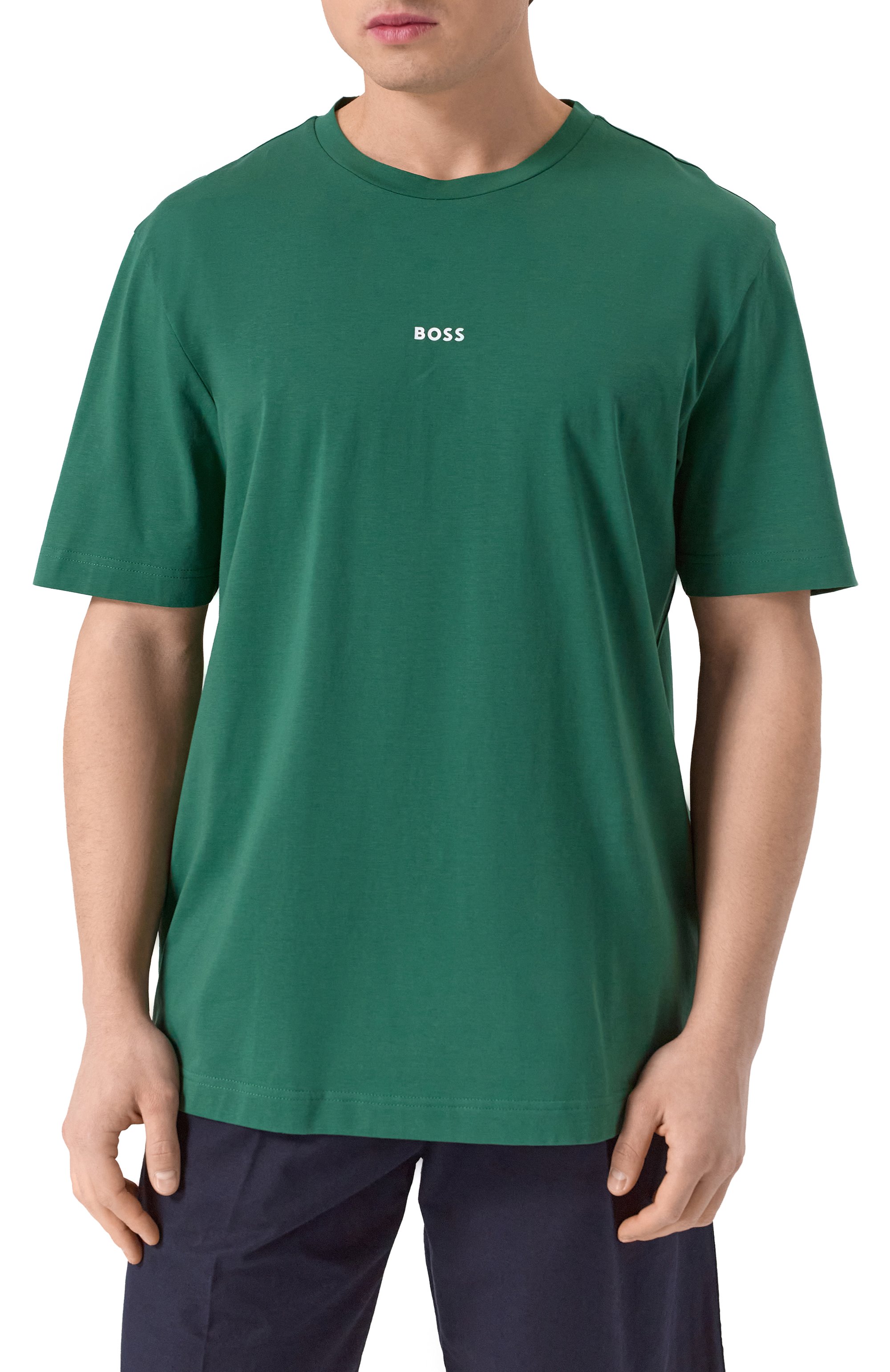 Хлопковая футболка BOSS ORANGE, арт. 50473278, фото 3