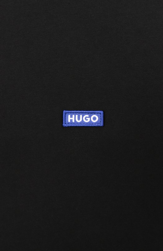Хлопковая футболка HUGO Blue 50509991 Чёрный  50509991 Фото 6