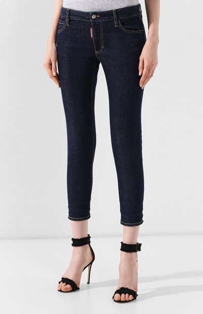 Джинсы DSQUARED2 темно-синего цвета по цене 39500 руб., арт. S75LB0212/S30595, фото 3 Джинсы DSQUARED2, арт. S75LB0212/S30595, фото 3