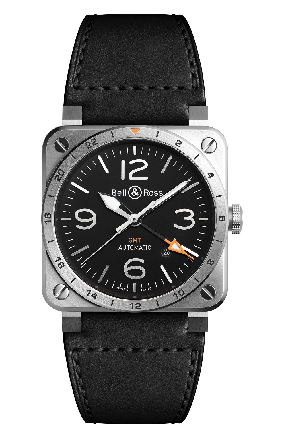 Часы gmt BELL AND ROSS, арт. BR0393-GMT-ST/SCA, фото 1
