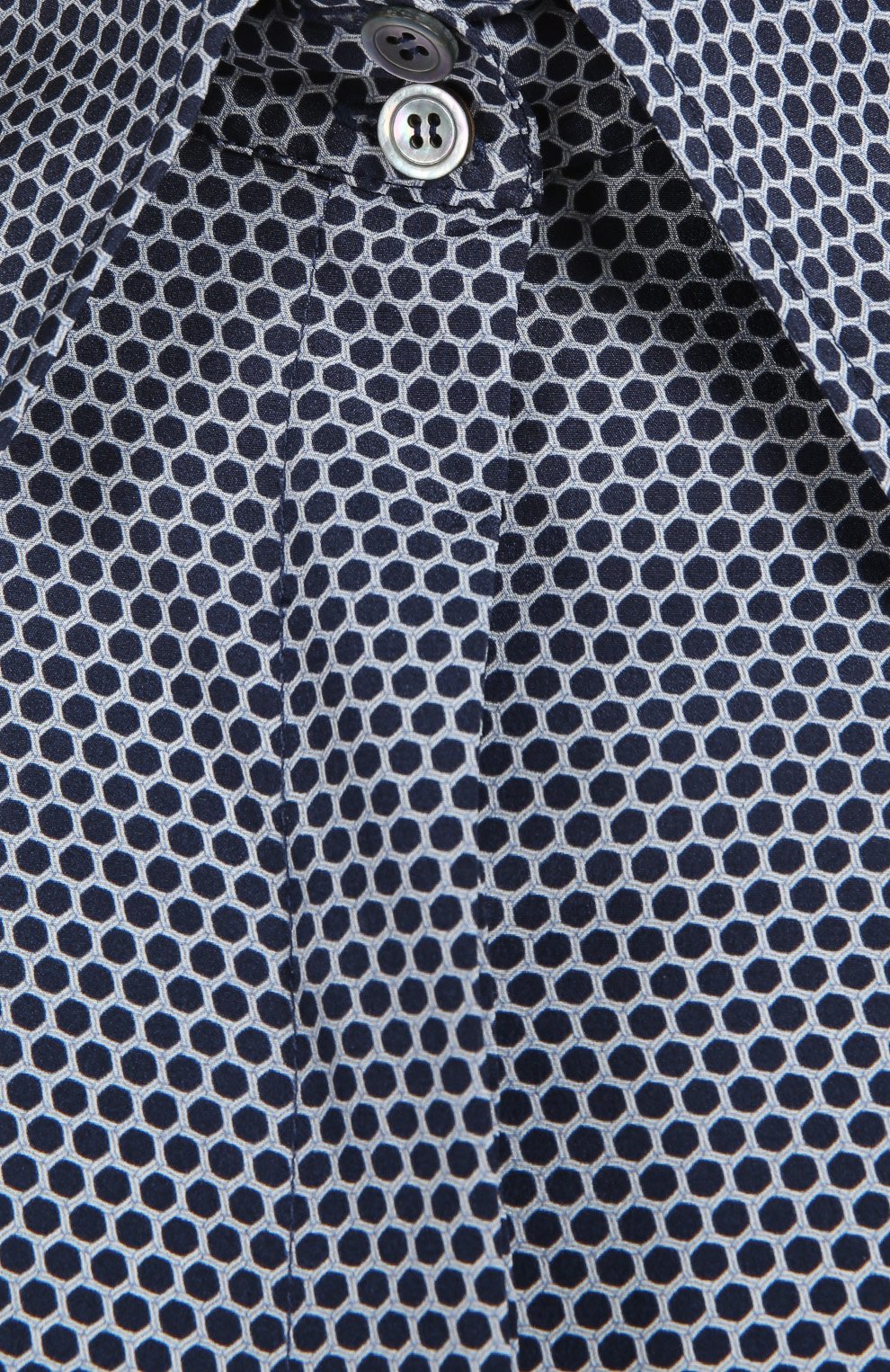 Блуза KITON синего цвета по цене 104500 руб., арт. D38453/9I83, фото 4 Блуза KITON, арт. D38453/9I83, фото 4