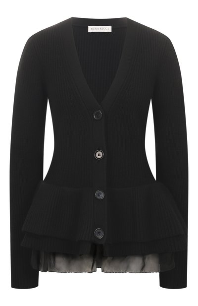 Женский шерстяной кардиган NINA RICCI, арт. 25AMCR008/ML0581