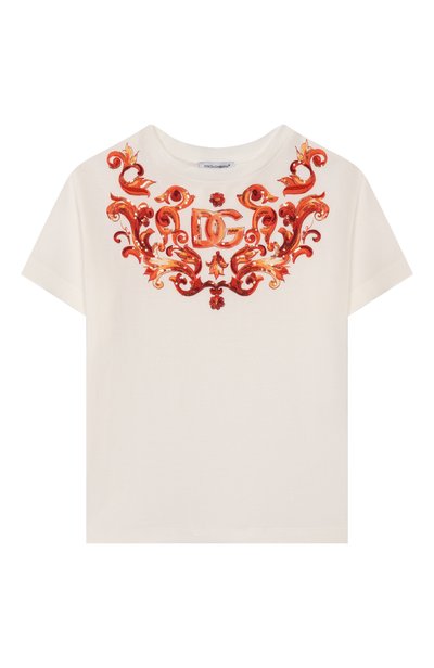Хлопковая футболка DOLCE & GABBANA, арт. L5JTNK/G7P4U