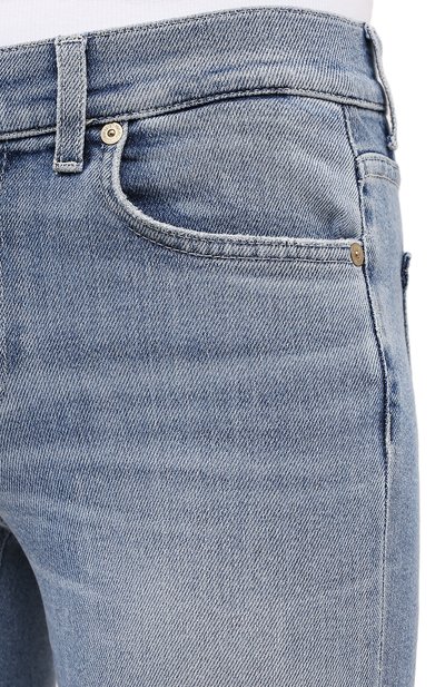 Джинсы 7 FOR ALL MANKIND голубого цвета по цене 24100 руб., арт. JSWB1200LS, фото 5 Джинсы 7 FOR ALL MANKIND, арт. JSWB1200LS, фото 5