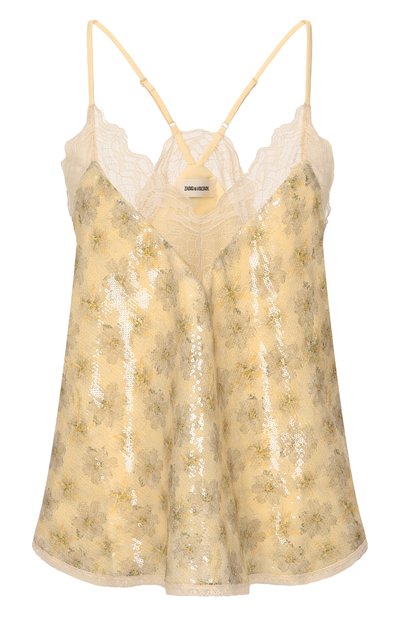 Женский топ с отделкой пайетками ZADIG AND VOLTAIRE, арт. WWCR01323