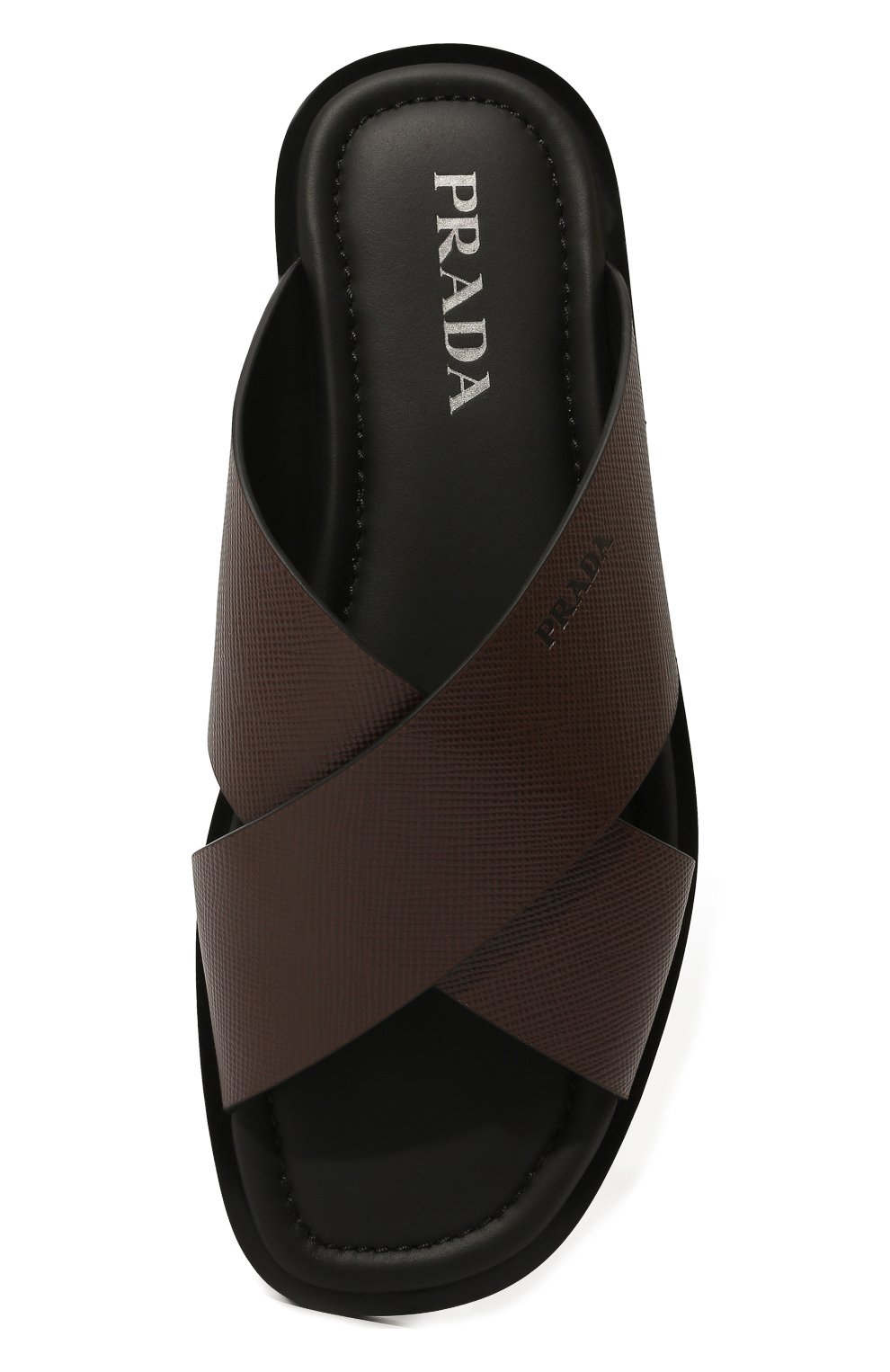 Кожаные шлепанцы PRADA, арт. 2X3029-3E0N-F0038, фото 6