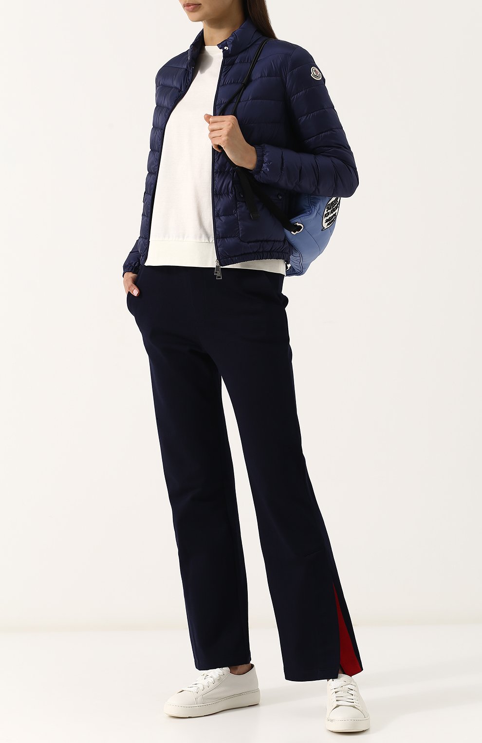 Стеганый пуховик с воротником-стойкой MONCLER, арт. D1-093-45379-99-53048, фото 2