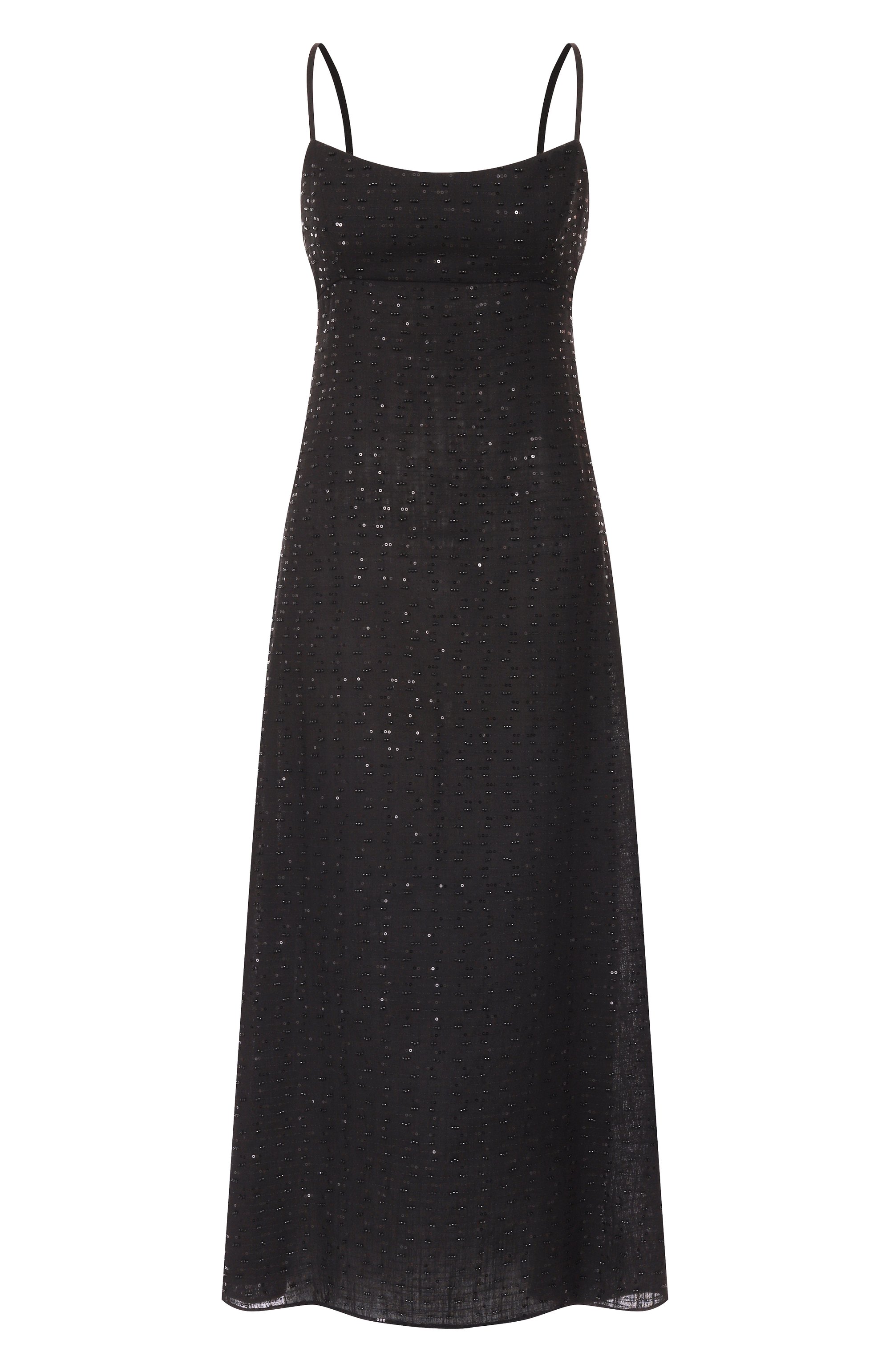 Льняное платье с отделкой пайетками LESYANEBO, арт. LN06H-1012_TEXA, фото 1