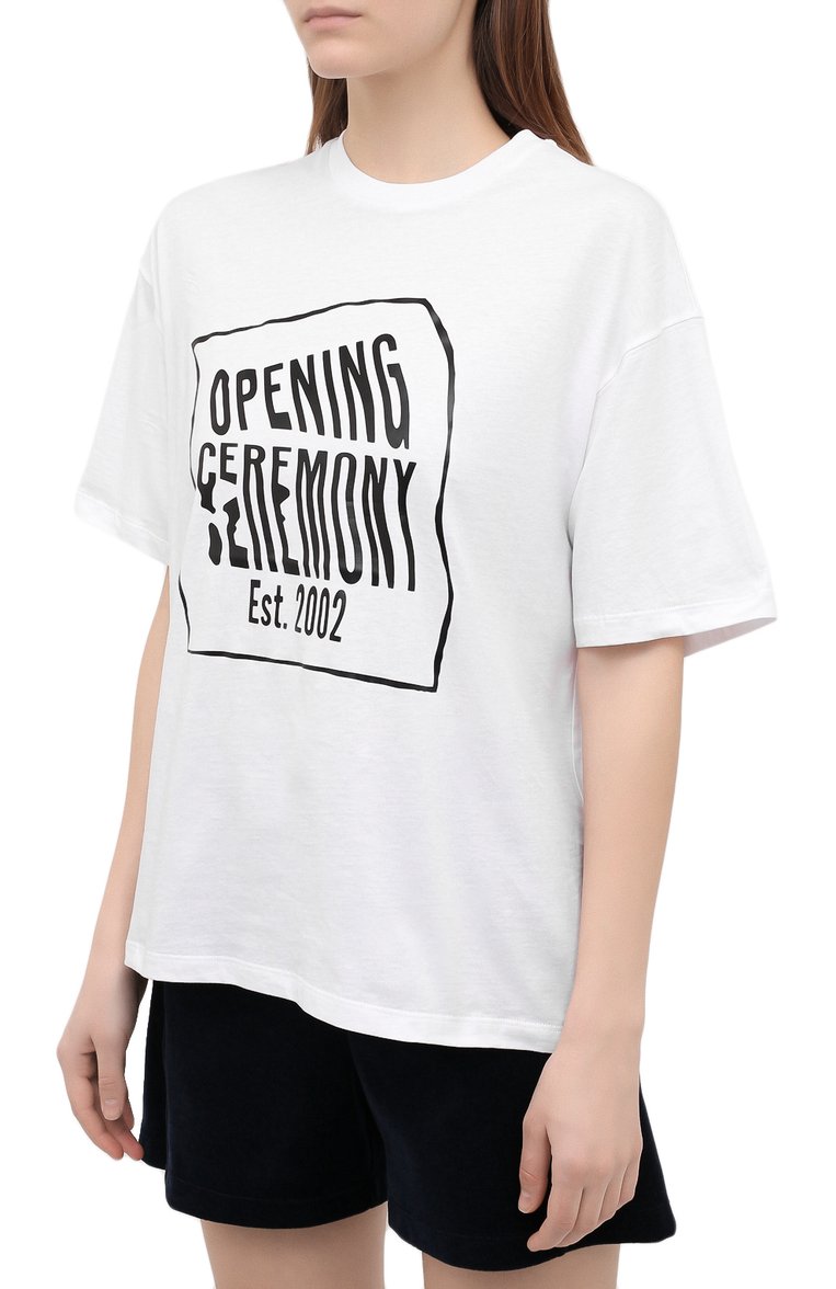 Хлопковая футболка OPENING CEREMONY, арт. YWAA010S21JER001, фото 3