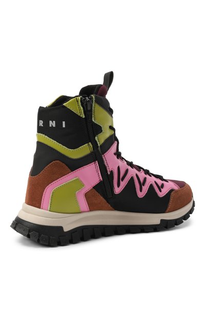 Комбинированные кроссовки MARNI, арт. 82024/28-35, фото 3