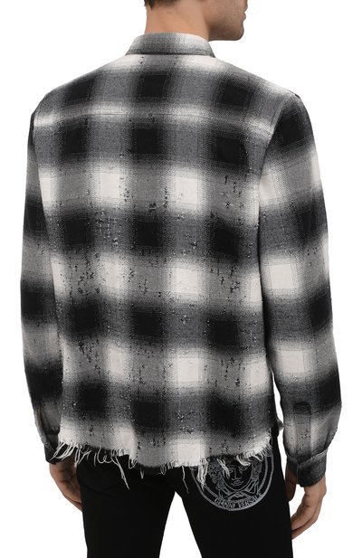 Рубашка из хлопка и шерсти AMIRI, арт. MSL001-001, фото 4
