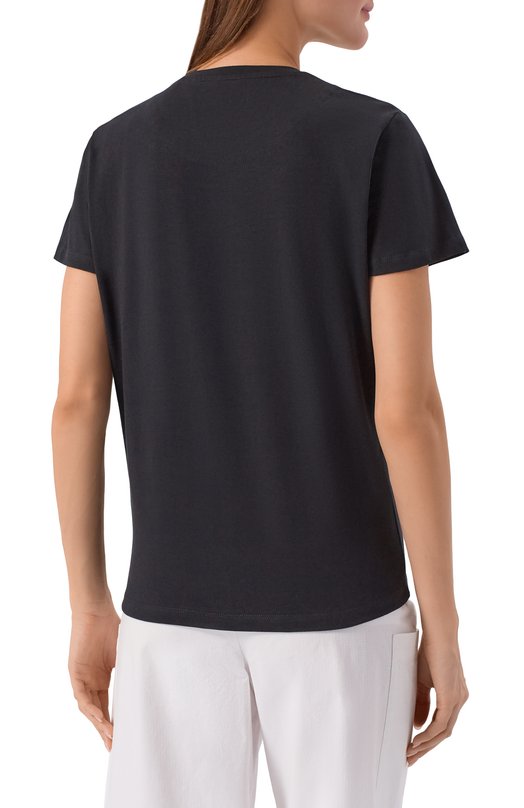 Хлопковая футболка Aeronautica Militare TS2490DJ00675 Чёрный  TS2490DJ00675 Фото 4