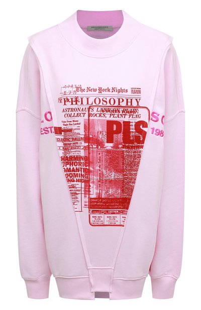 Хлопковый свитшот PHILOSOPHY DI LORENZO SERAFINI, арт. V1703/0748, фото 1
