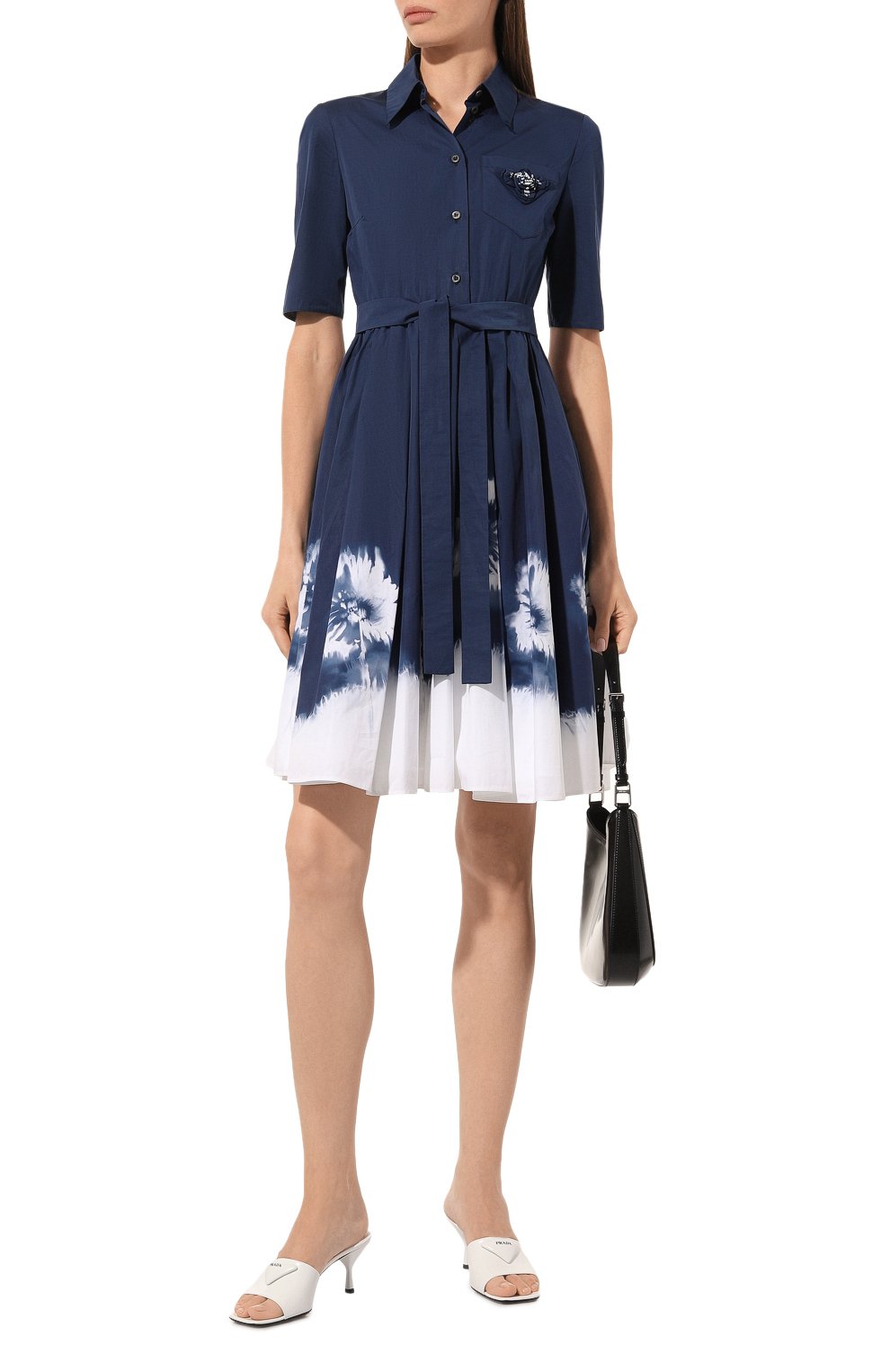Хлопковое платье PRADA, арт. P3E24R-1Y1V-F057L-211, фото 2
