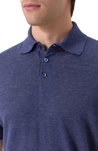 Поло изо льна и хлопка BRUNELLO CUCINELLI, арт. M2L00315, фото 5