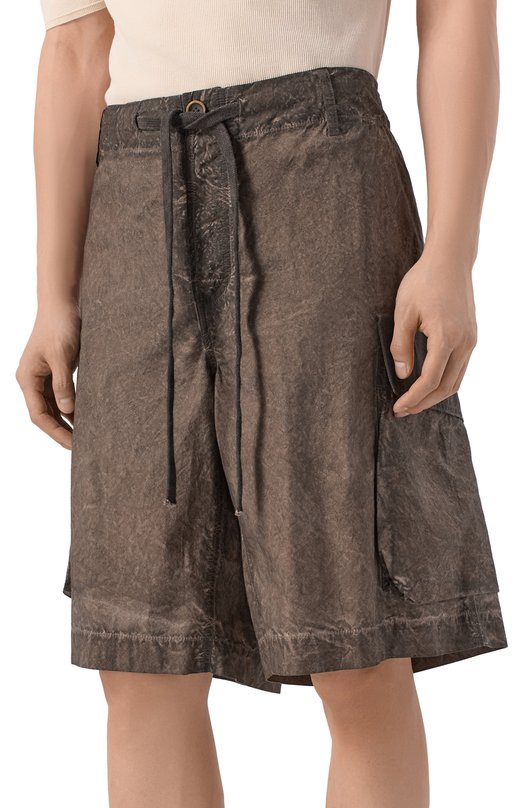 Хлопковые шорты Uma Wang UM3527 Коричневый  UM3527 Фото 3