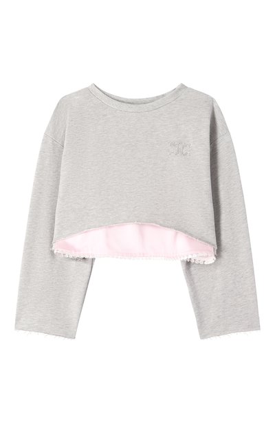 Хлопковый свитшот ELISABETTA FRANCHI LA MIA BAMBINA, арт. EFFE1440/FF002/4A-8A