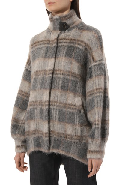 Куртка из шерсти и кашемира BRUNELLO CUCINELLI серого цвета по цене 738000 руб., арт. M2I186006, фото 3 Куртка из шерсти и кашемира BRUNELLO CUCINELLI, арт. M2I186006, фото 3