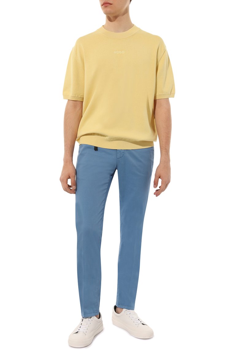 Брюки из хлопка и шелка MARCO PESCAROLO, арт. SLIM80/ZIP/4700, фото 2