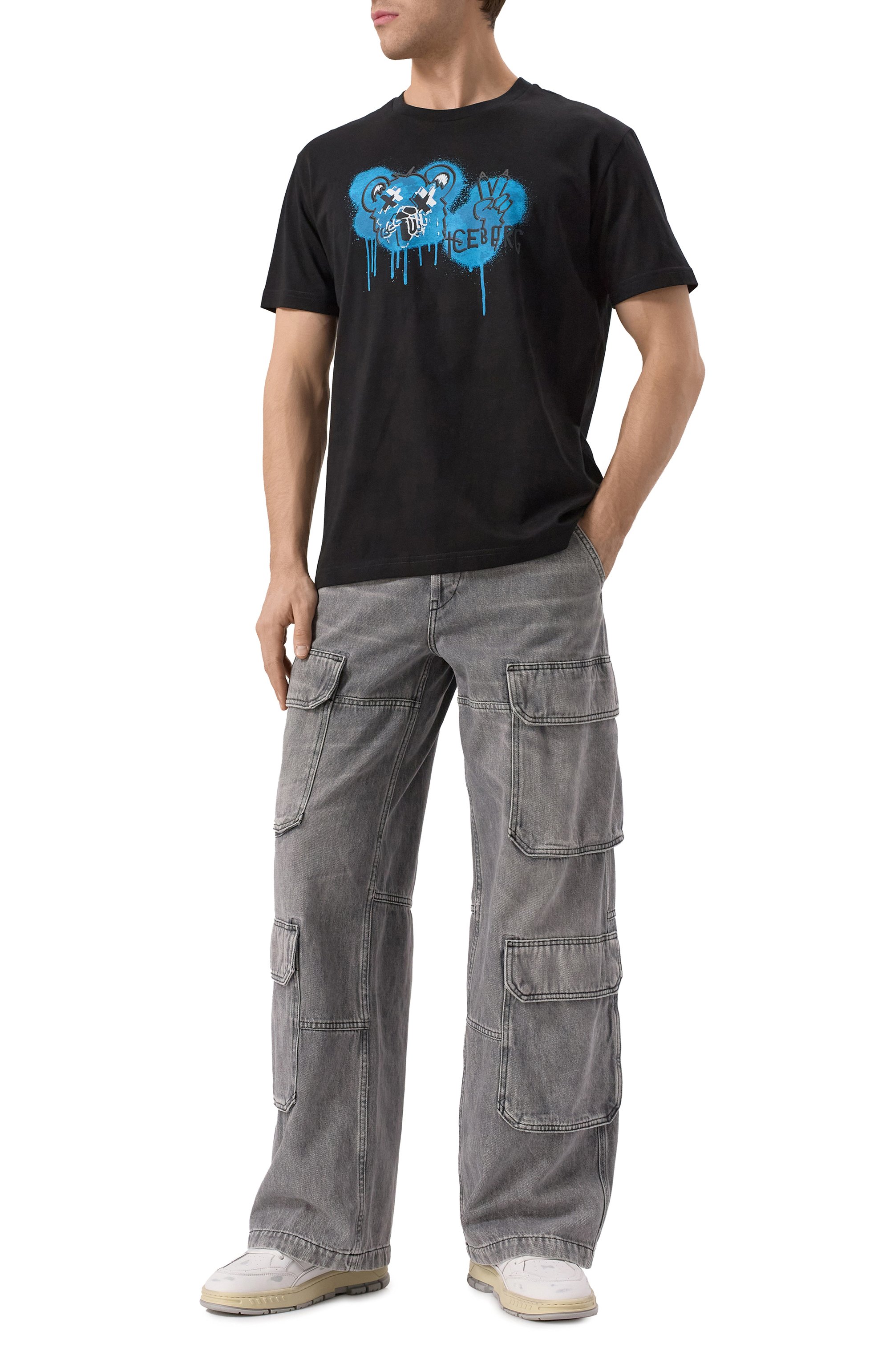 Хлопковая футболка ICEBERG, арт. F043/6306, фото 2