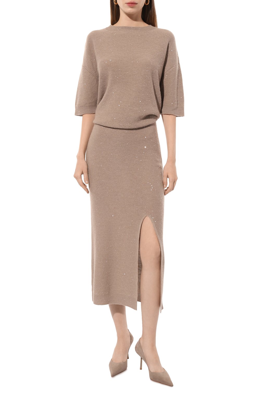 Юбка с отделкой пайетками LORENA ANTONIAZZI, арт. I24129SM02H/2989, фото 2