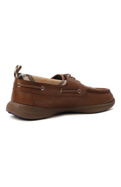 Кожаные топсайдеры BURBERRY, арт. 8107290, фото 5