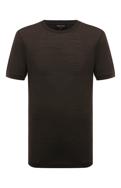 Мужская шерстяная футболка GIORGIO ARMANI, арт. 3RSM60/SJAQZ