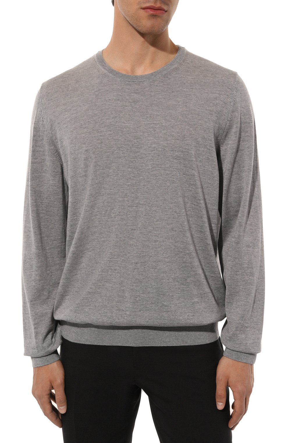 Шерстяной джемпер BOSS серого цвета по цене 20950 руб., арт. 50468239, фото 3 Шерстяной джемпер BOSS, арт. 50468239, фото 3