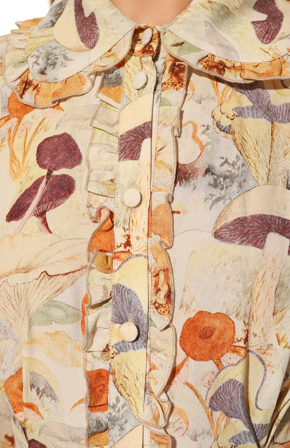 Платье из вискозы LOOM BY RODINA кремового цвета по цене 37000 руб., арт. LBR-2223DRMSHOR01, фото 5 Платье из вискозы LOOM BY RODINA, арт. LBR-2223DRMSHOR01, фото 5