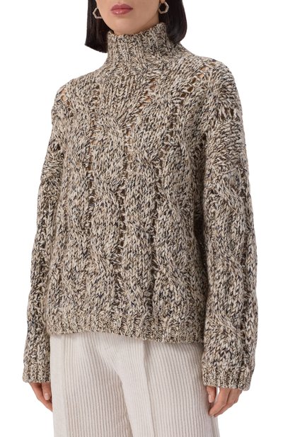 Свитер из шерсти и кашемира BRUNELLO CUCINELLI, арт. MGR372904, фото 3