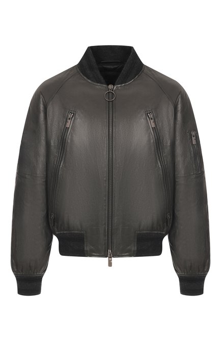 Мужской кожаный бомбер BURBERRY, арт. 8110040