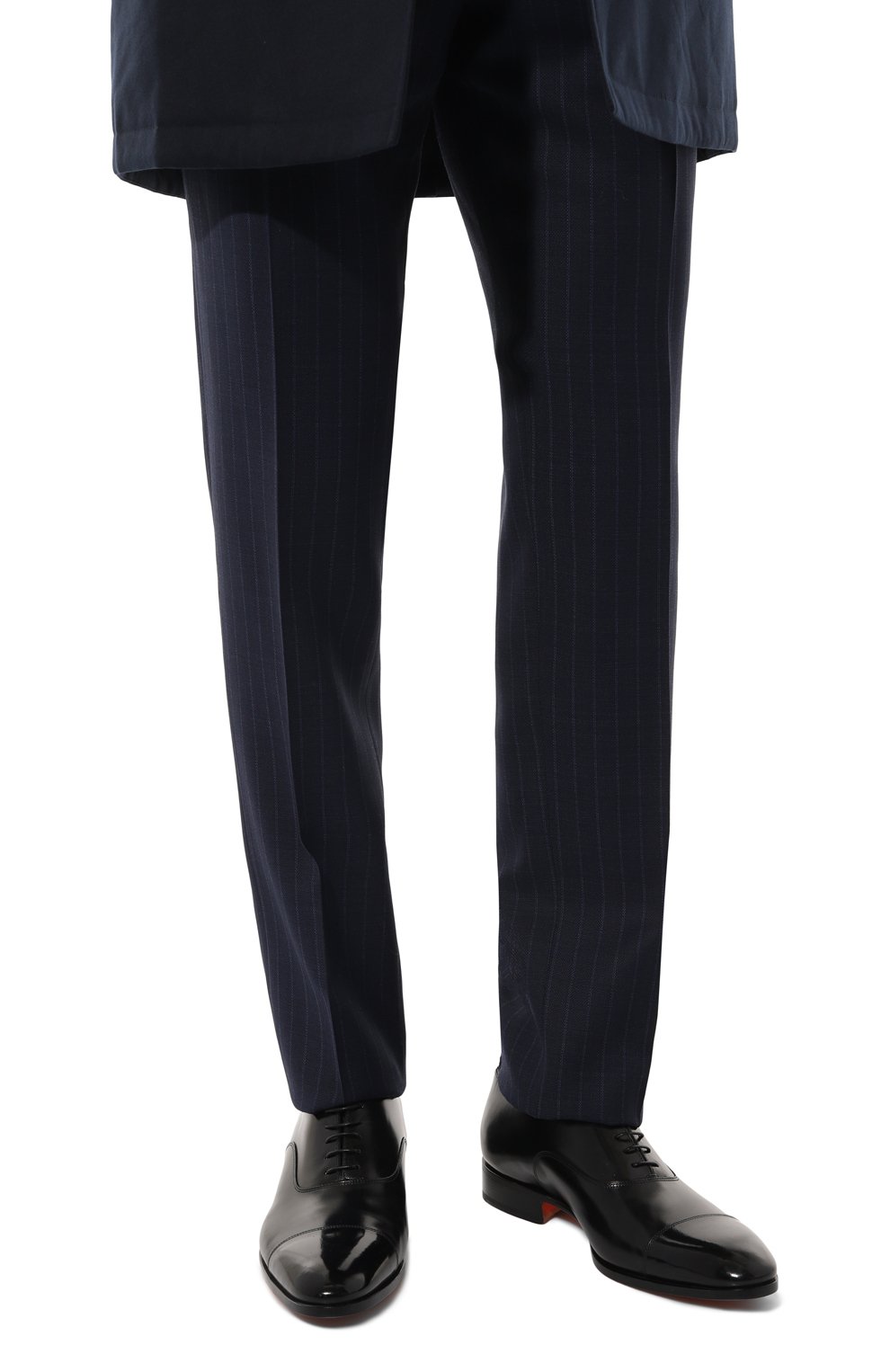 Кожаные оксфорды carter SANTONI, арт. MCCG12474JC6I0BR, фото 3