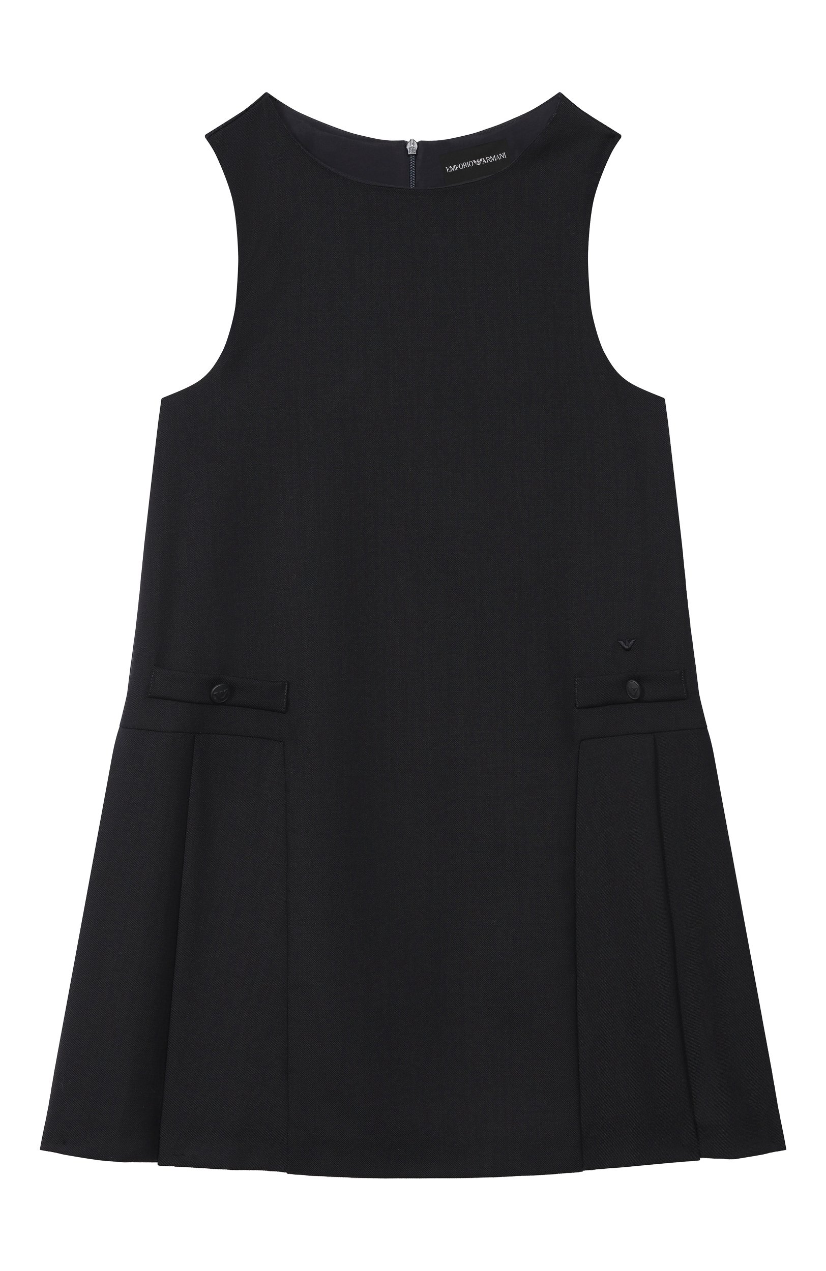 Сарафан EMPORIO ARMANI темно-синего цвета по цене 28150 руб., арт. EG000833/AF26957, фото 1 Сарафан EMPORIO ARMANI, арт. EG000833/AF26957, фото 1